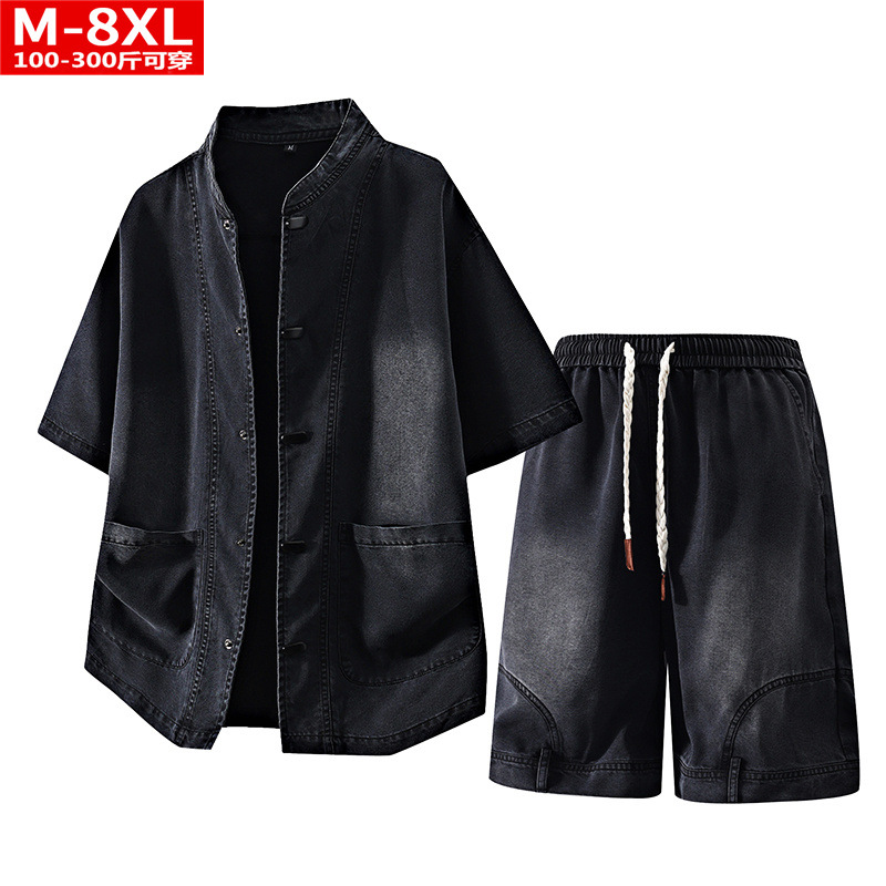 Men's Denim Shirt & short Set - Image 2